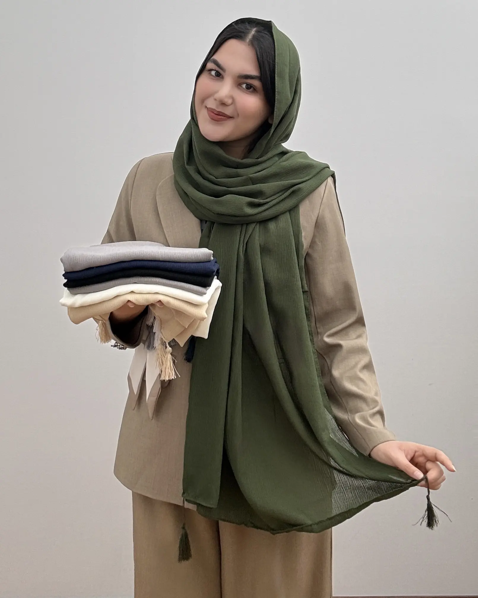 شال حریر مدل درختی